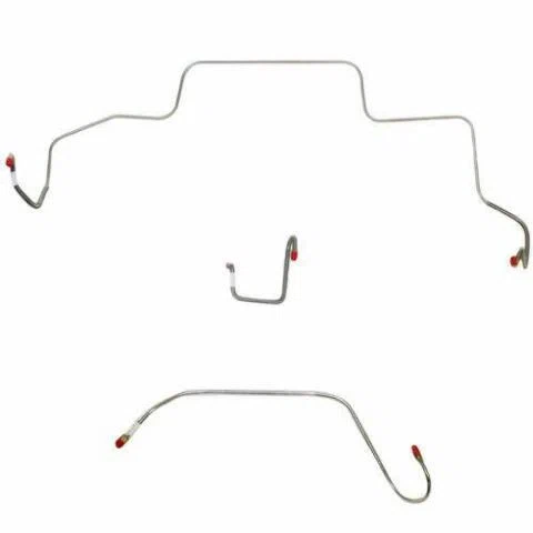 1966 Dodge Coronet Front Brake Line Kit Power Brakes Steel - RKT6605OM